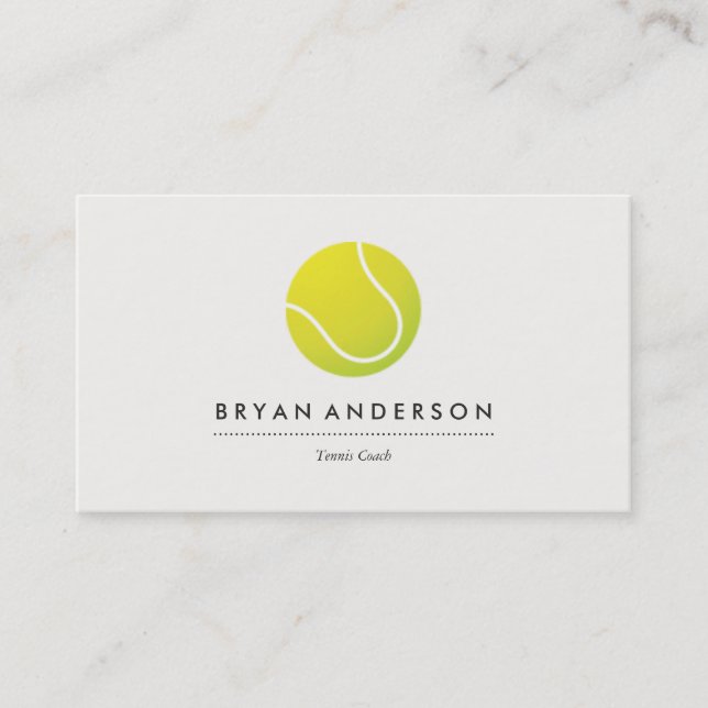 Tenis - tarjeta de visita personal (Anverso)
