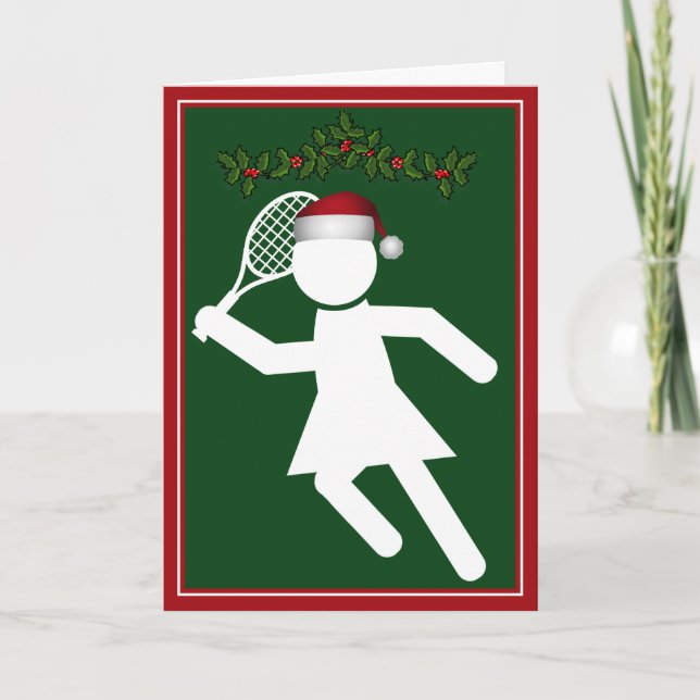 Tenista femenino navidad - Símbolo de tenis (Anverso)