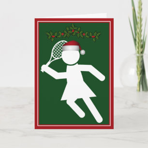 Tenista femenino navidad - Símbolo de tenis