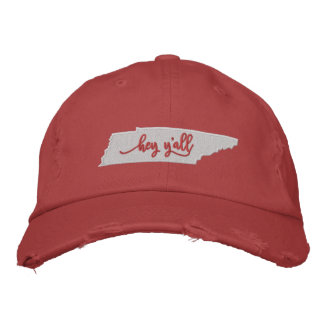 Tennessee Hey Y'all Gorra - Rojo