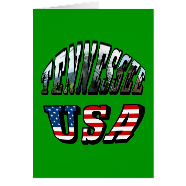 Tennessee y USA Picture Text (Frente)