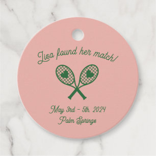 Tennis Bachelorette Gift Etiqueta