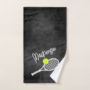 Tennis Black Gray Tie Dye Grunge Personalizado