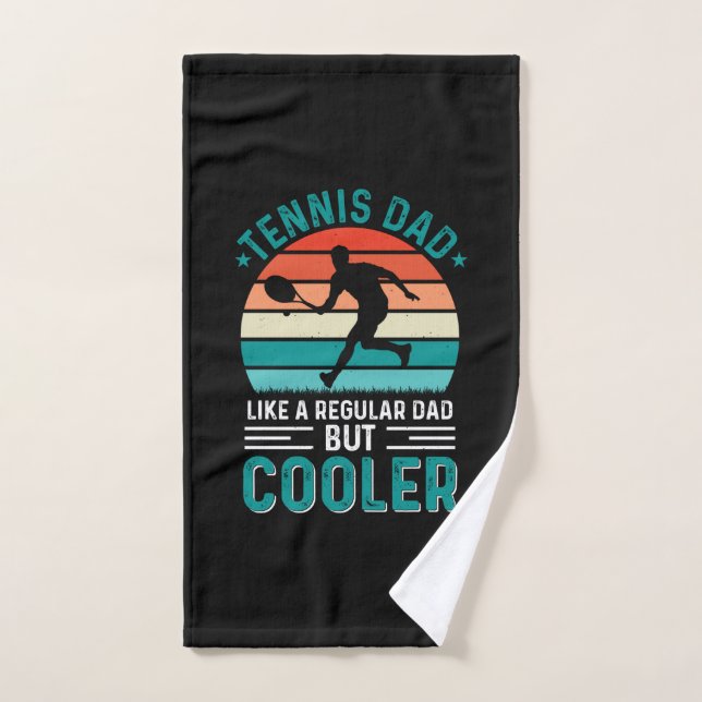 Tennis Dad Retro Sunset (Toalla de mano)