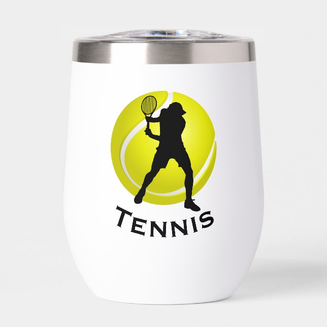 Tennis Design Thermal Wine Tumbler (Frente)
