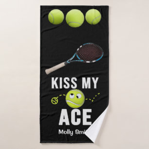 Tennis gracioso besa mi pista para jugador