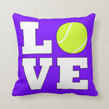 Tennis Love Cute Square Cojín decorativo