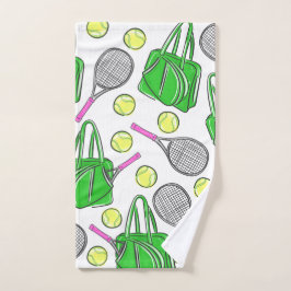 Tennis Racquet Bag Balls Preppy Green