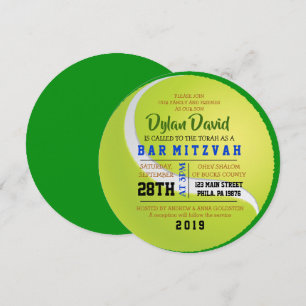 TENNIS ROUND Bar Bat Mitzvah Invitación