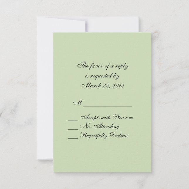 Tennis Sport RSVP (Anverso)