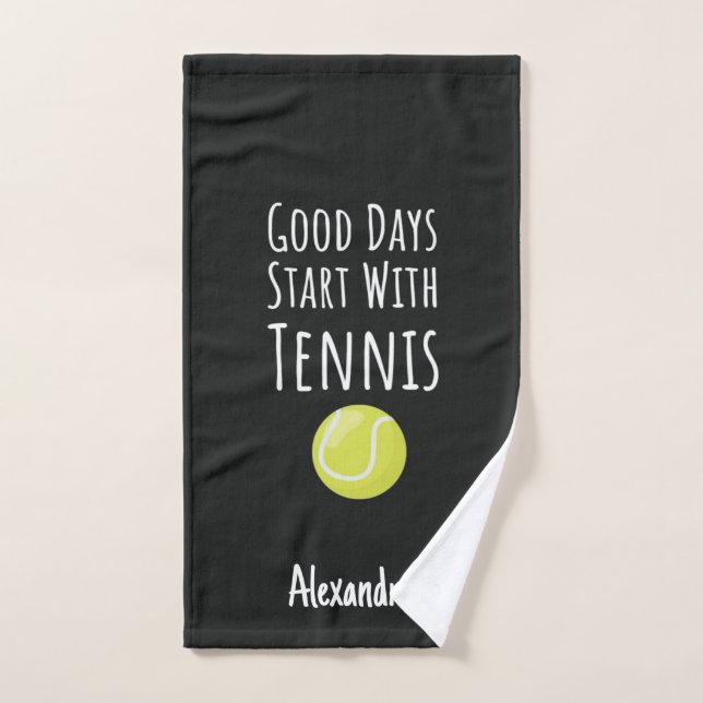Tennis Sweat Towel Gifts For Players Lovers Cute (Toalla de mano)