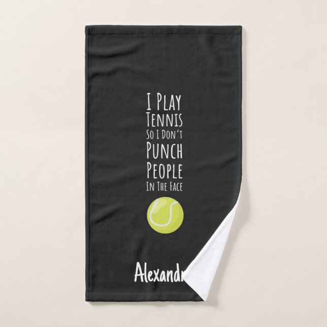 Tennis Towels Personalized Funny Player Gifts  (Toalla de mano)