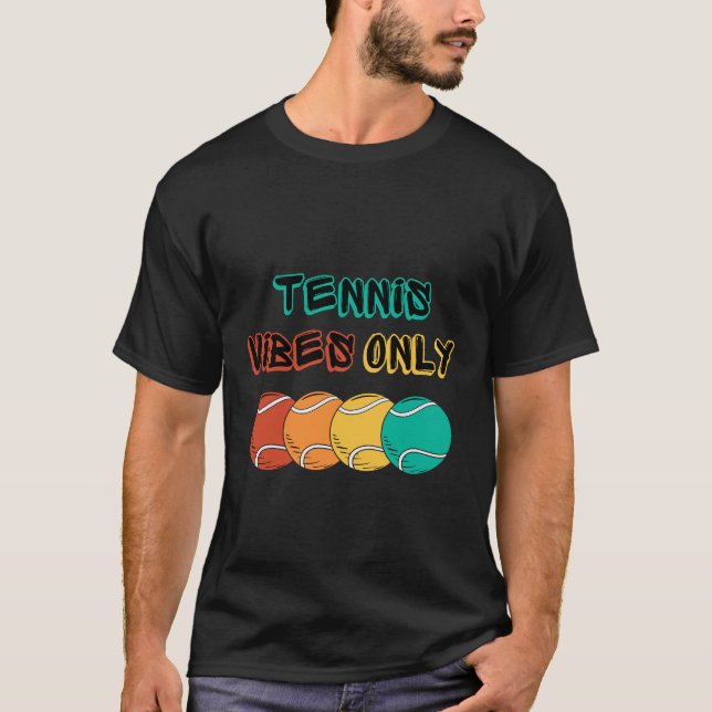 Tennis vibes sólo diseño camiseta (Anverso)