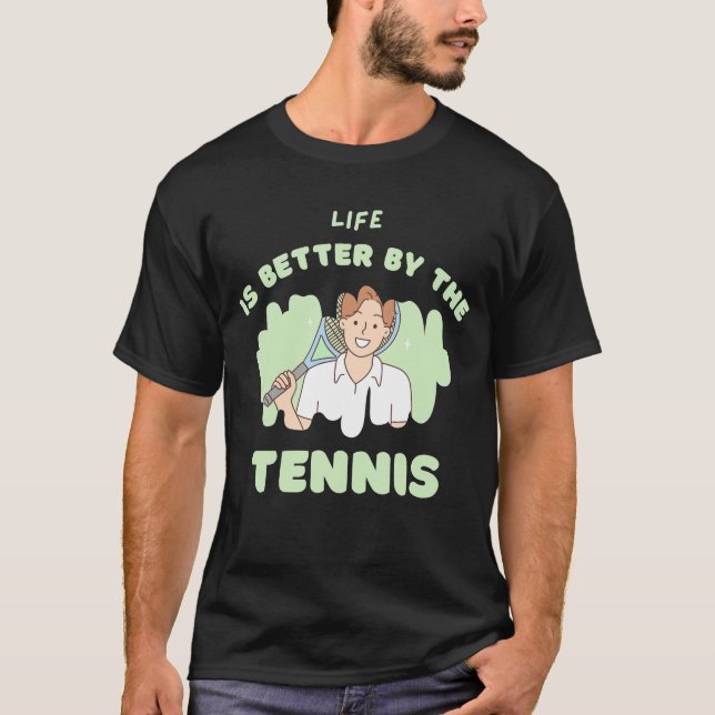 Tennis vibes sólo diseño camiseta (Anverso)