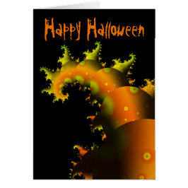 Tentacle Fractal Halloween Card
