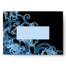 Tentáculos alienígenas azules brillantes