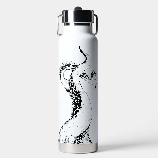tentáculos de pulpo botella de agua (Frente)