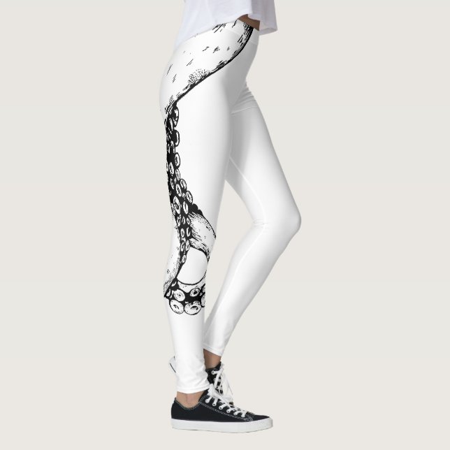 tentáculos de pulpo en leggings blancos (Derecha)