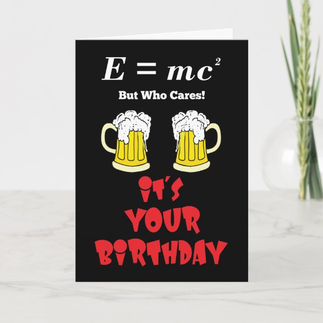 Teoría De La Tarjeta De Cumpleaños De La Relativid (Anverso)