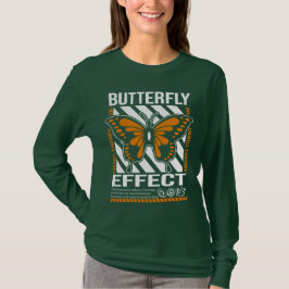 Teoría del caos por efecto mariposa camiseta