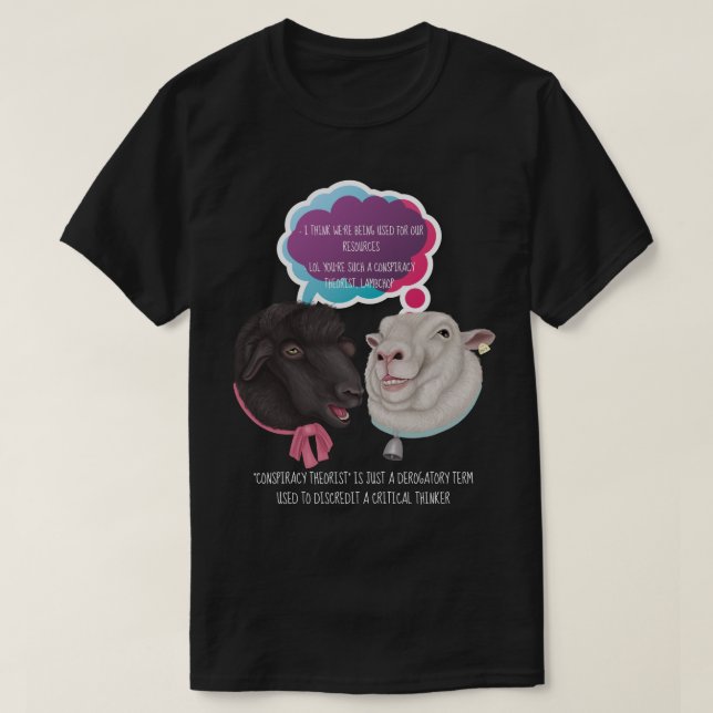Teórico de la conspiración camiseta (Diseño del anverso)