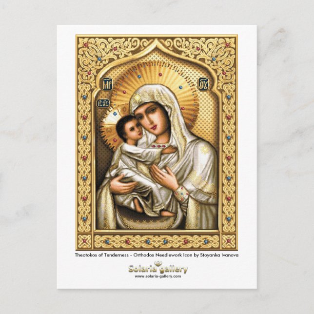 Teotokos de la ternura - Postal (Anverso)