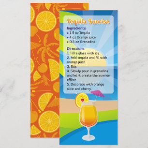 Tequila Sunrise Cocktail Recipe Invitación