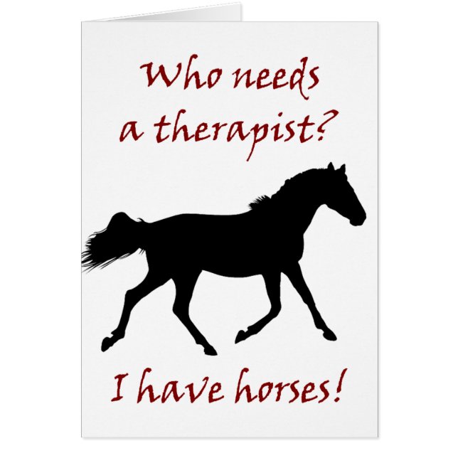 Terapeuta de Caballo Divertido (Frente)