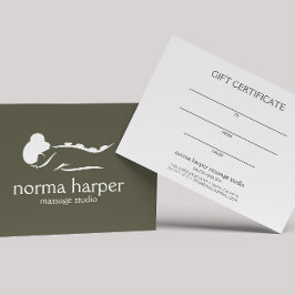 Terapeuta de Masaje Dark Sage Tarjeta de regalo de