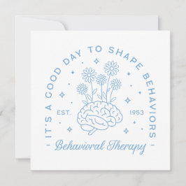 Terapia conductual terapeuta estética floral azul