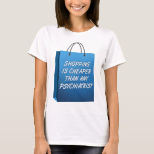 Terapia de compras Graciosa camiseta
