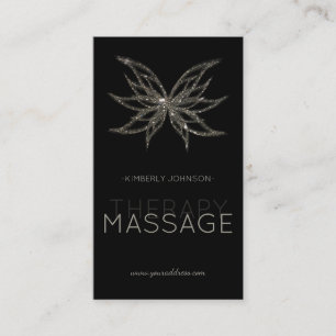 Terapia de Masaje Tarjeta de Flor Sombrosa