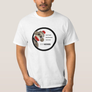 Terapia de Monkee del calcetín - camiseta real de