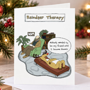 Terapia de Reno de Navidad Dibujo Animado Divert