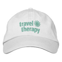 Terapia de viaje Borrada Gorra Blanco y Verde de l