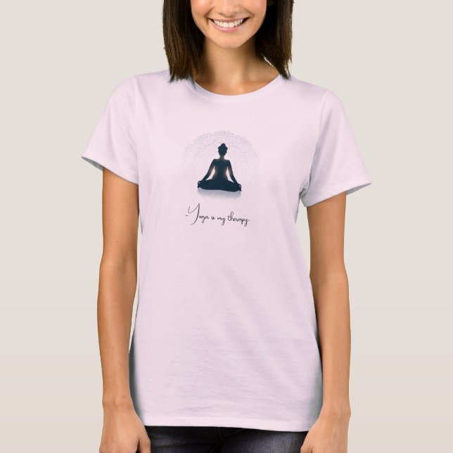 "Terapia de yoga" Camisa de mujer | Namaste Tee (Anverso)