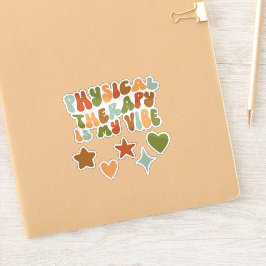 Terapia Física Groovy es mi Pegatina de Vibe, PT