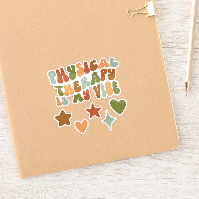 Terapia Física Groovy es mi Pegatina de Vibe, PT (Cuaderno)