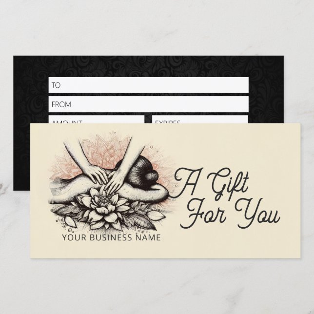 Terapia Masajista Manos Curadoras Energía Spa Well (Anverso / Reverso)