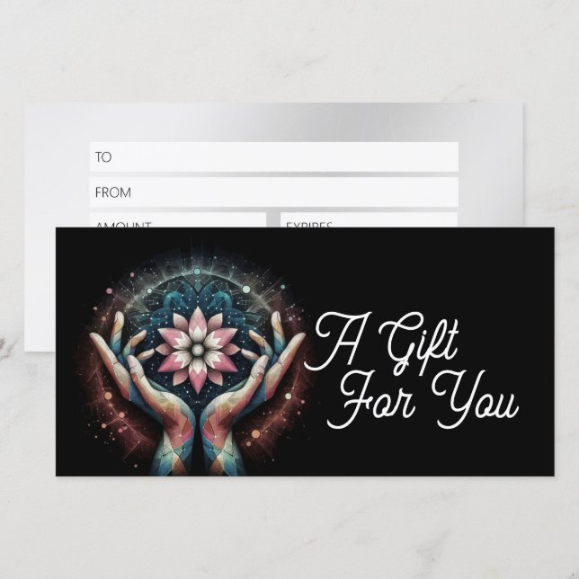 Terapia Masajista Manos Curadoras Energía Spa Well (Anverso / Reverso)