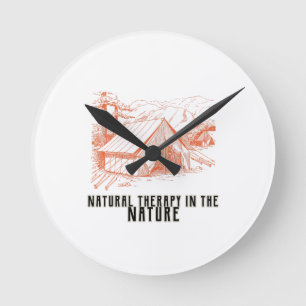 Terapia natural en el reloj de pared natural