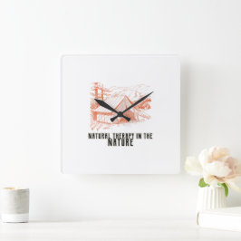 Terapia natural en el reloj de pared natural