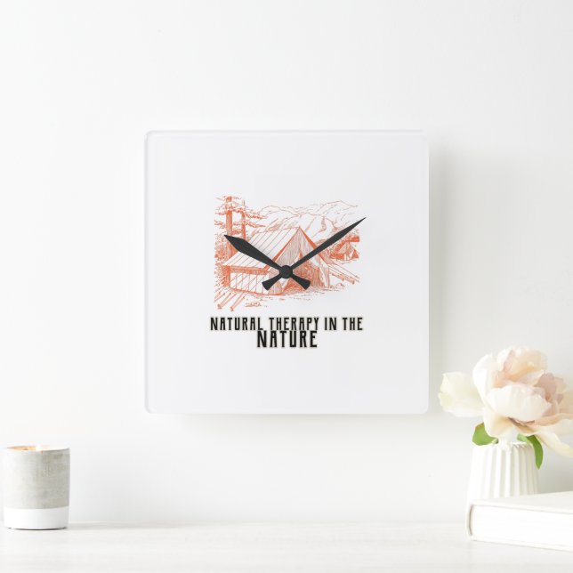 Terapia natural en el reloj de pared natural (Hogar)