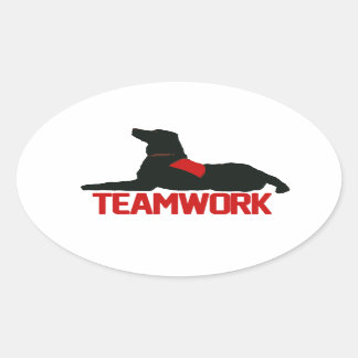 (Terapia) Pegatinas rojos de trabajo en equipo