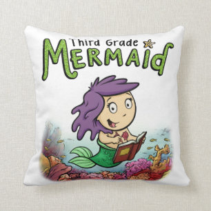 Tercer Cojín decorativo de la sirena del grado