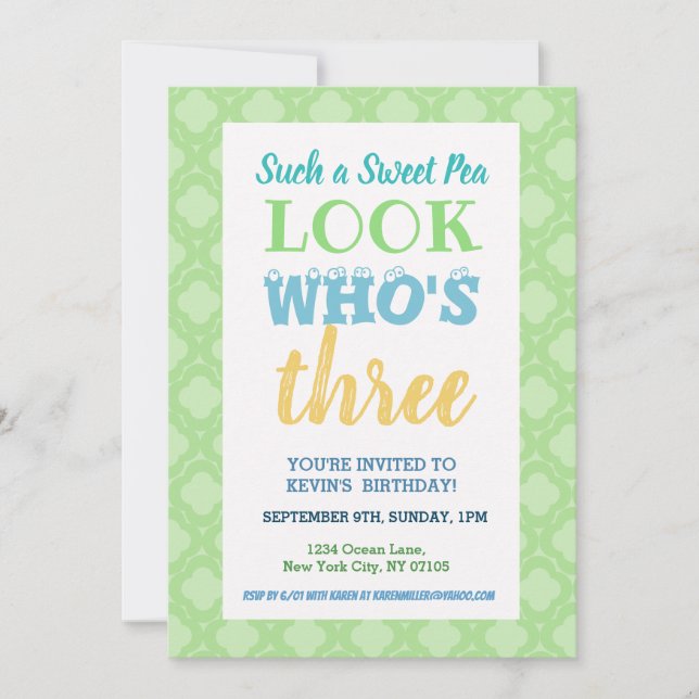 Tercer Día de Invitación (Anverso)