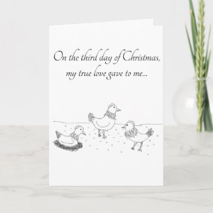 Tercer día de tarjeta de Navidad