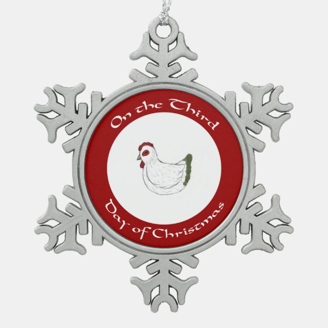 Tercer día festivo de adorno navideño (Anverso)