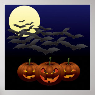 Tercer poster y impresión de Halloween