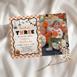 Tercera Invitación de Cumpleaños de Halloween Foto